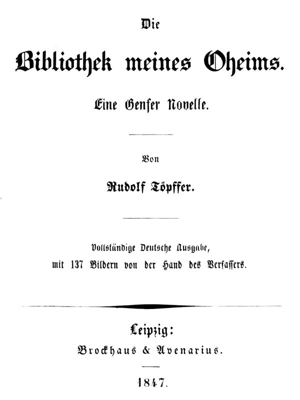 Die Bibliothek meines Oheims: Eine Genfer Novelle