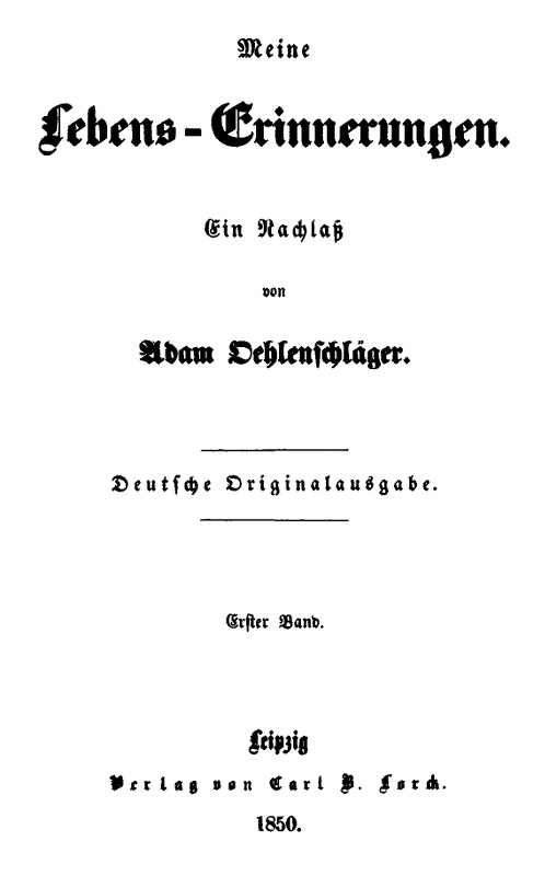 Meine Lebens-Erinnerungen - Band 1 Meine Lebens-Erinnerungen - Band 1