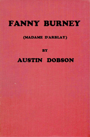 Fanny Burney (Madame D'Arblay)