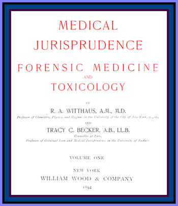 Medical Jurisprudence, Forensic medicine and Toxicology. Vol. 1 Medical Jurisprudence, Forensic medicine and Toxicology. Vol. 1