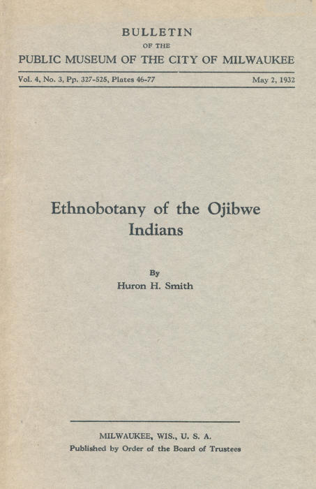 Ojibwe Kızılderililerinin Etnobotanigi Ojibwe Kızılderililerinin Etnobotanigi