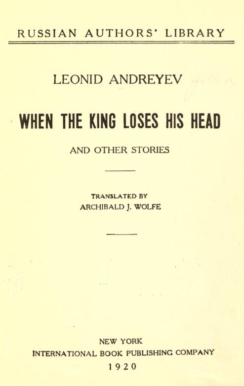 When the King Loses His Head, and Other Stories When the King Loses His Head, and Other Stories