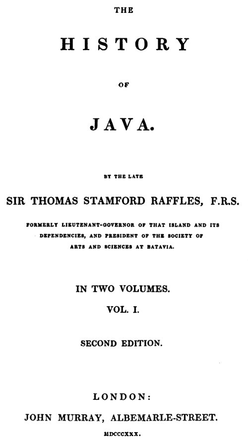 The History of Java, v. 1-2 The History of Java, v. 1-2