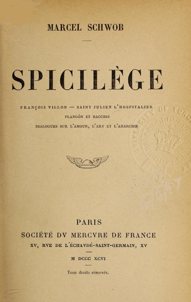 Spicilège Spicilège