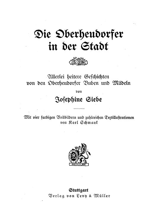 Oberheudorfer Köyünden Şehirde: Oberheudorf Çocuklarından Neşeli Hikayeler