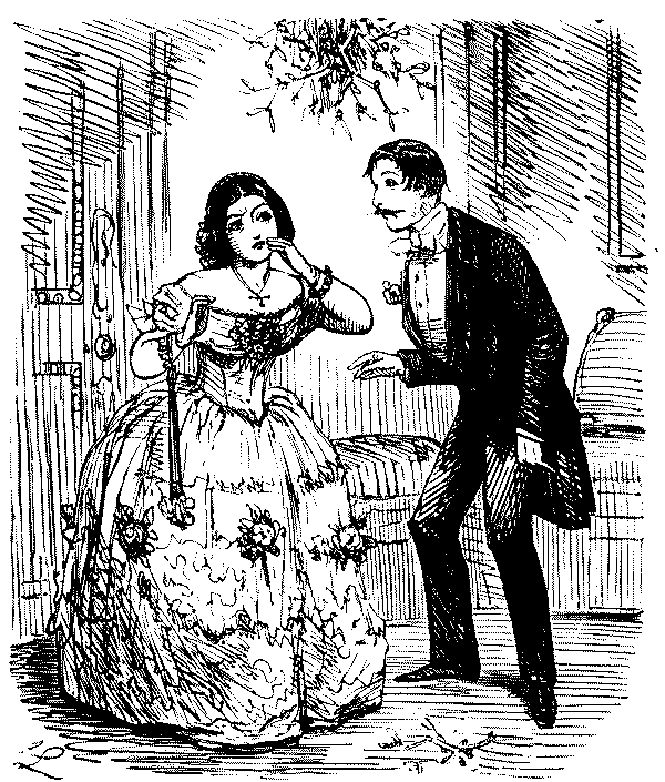 Young lady speaking to man
