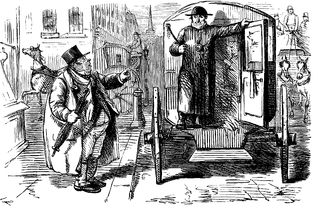 Bus conductor to potential passenger.