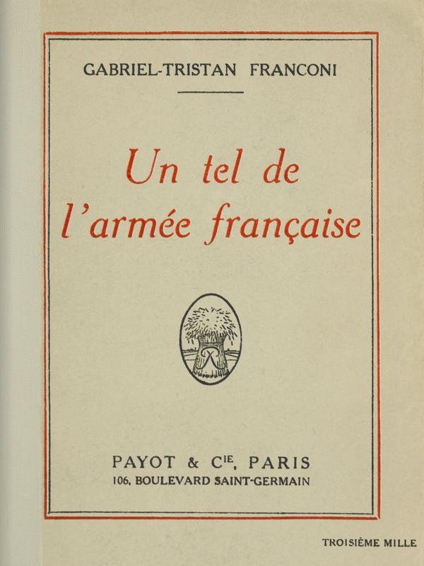 Un tel de l'armée française Un tel de l'armée française