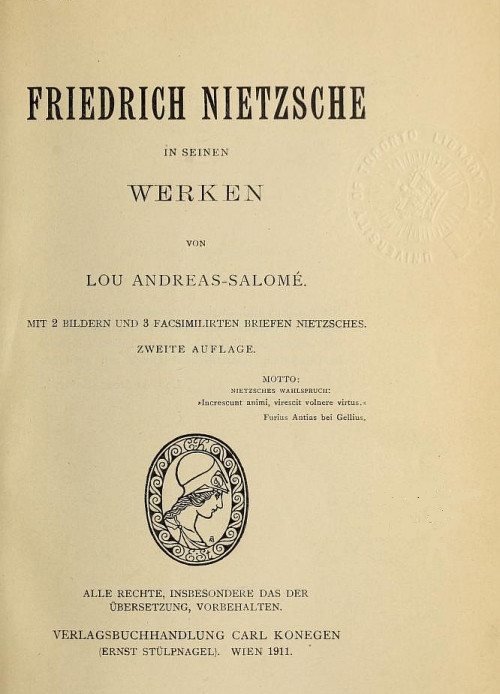 Friedrich Nietzsche in seinen Werken Friedrich Nietzsche in seinen Werken
