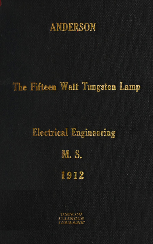 The Fifteen Watt Tungsten Lamp The Fifteen Watt Tungsten Lamp