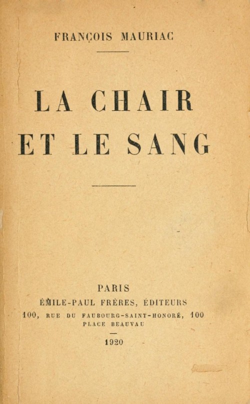 La chair et le sang La chair et le sang