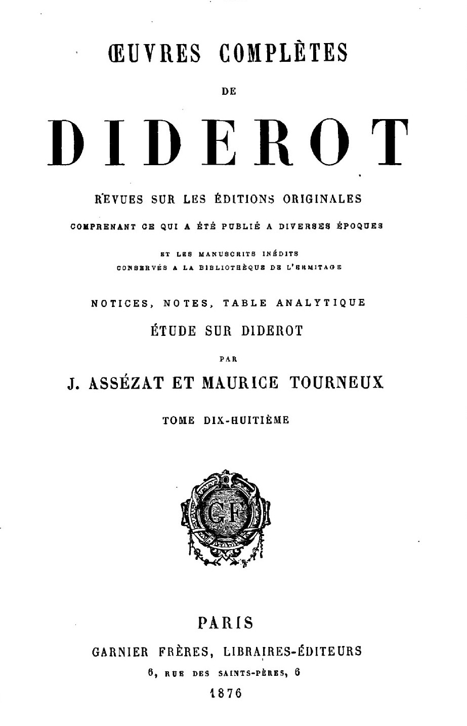 Lettres à Mademoiselle de Volland Lettres à Mademoiselle de Volland