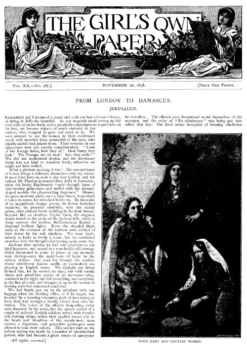 The Girl's Own Paper, Vol. XX, No. 987, November 26, 1898 The Girl's Own Paper, Vol. XX, No. 987, November 26, 1898