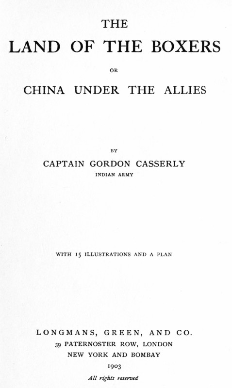 The Land of the Boxers; or, China under the Allies The Land of the Boxers; or, China under the Allies