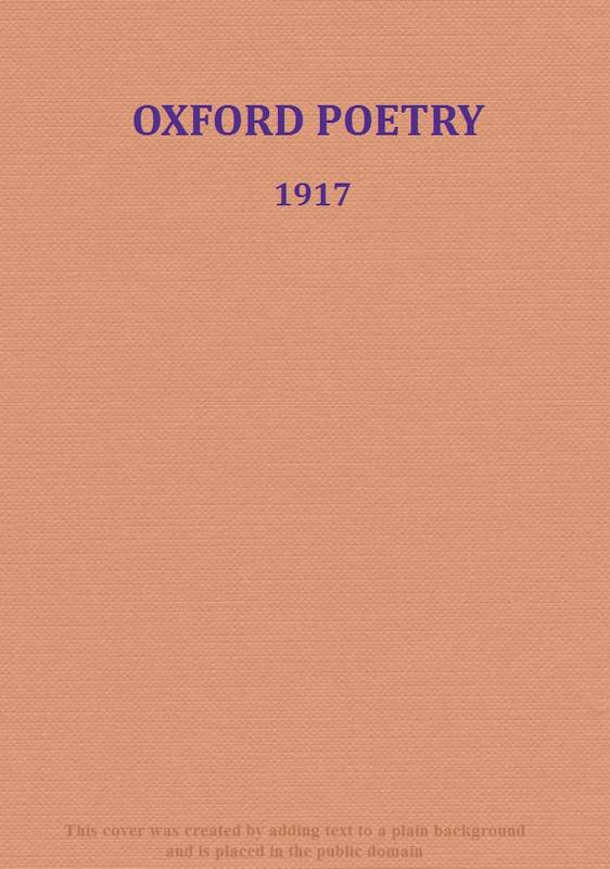 Oxford poetry, 1917