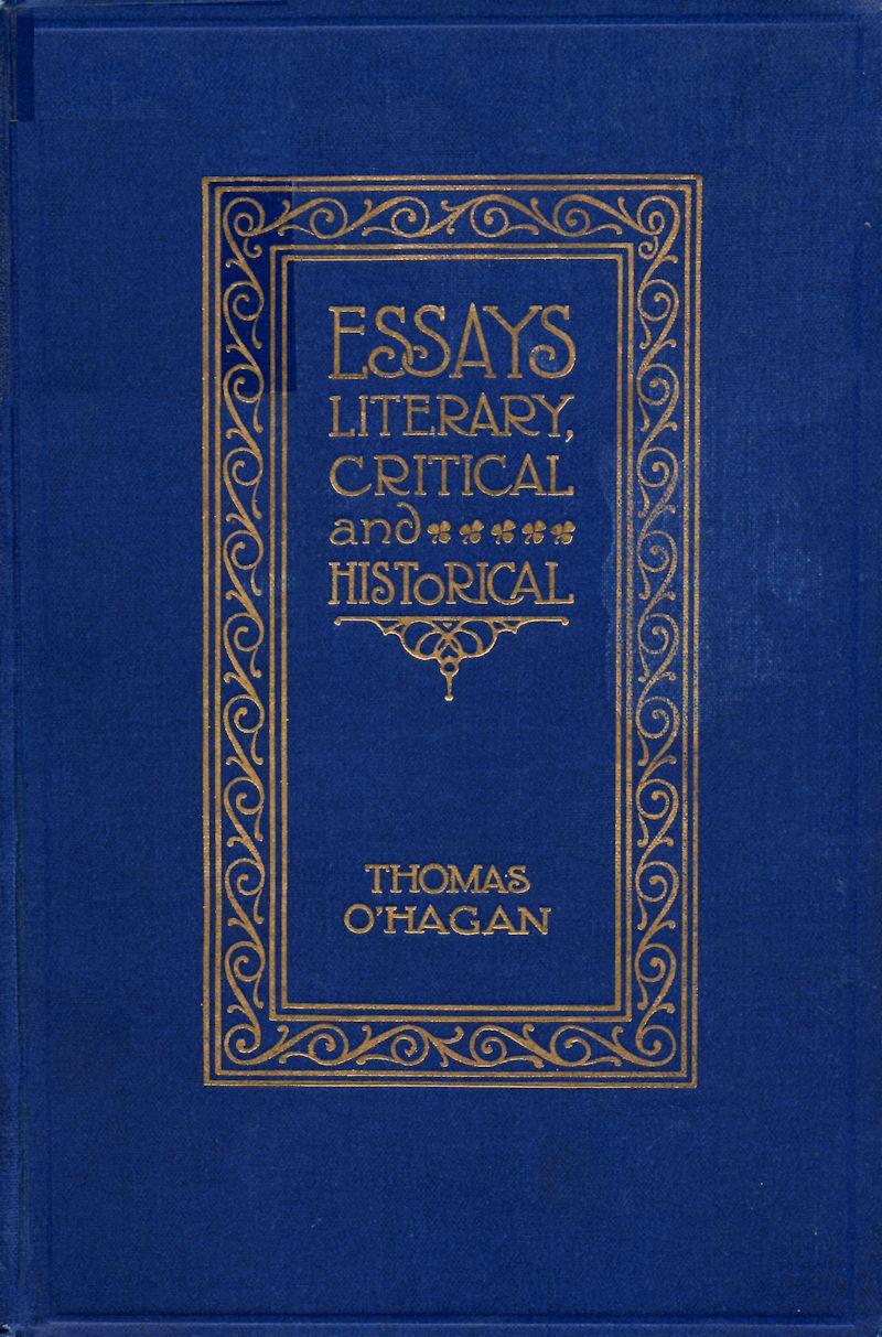 Essays Literary, Critical and Historical Essays Literary, Critical and Historical