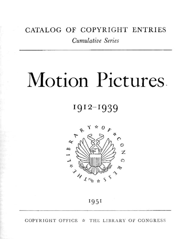 Motion pictures, 1912-1939 Motion pictures, 1912-1939
