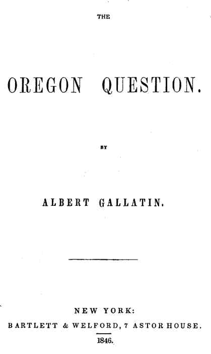 Oregon Sorunu Oregon Sorunu