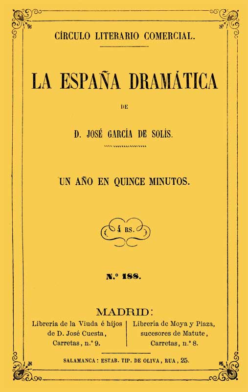Un año en quince minutos: pieza en un acto Un año en quince minutos: pieza en un acto