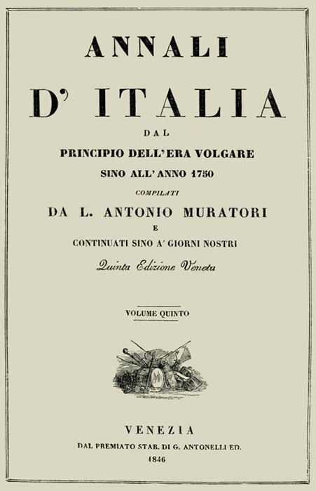 Annali d'Italia, vol. 5 dal principio dell'era volgare sino all'anno 1750 Annali d'Italia, vol. 5 dal principio dell'era volgare sino all'anno 1750