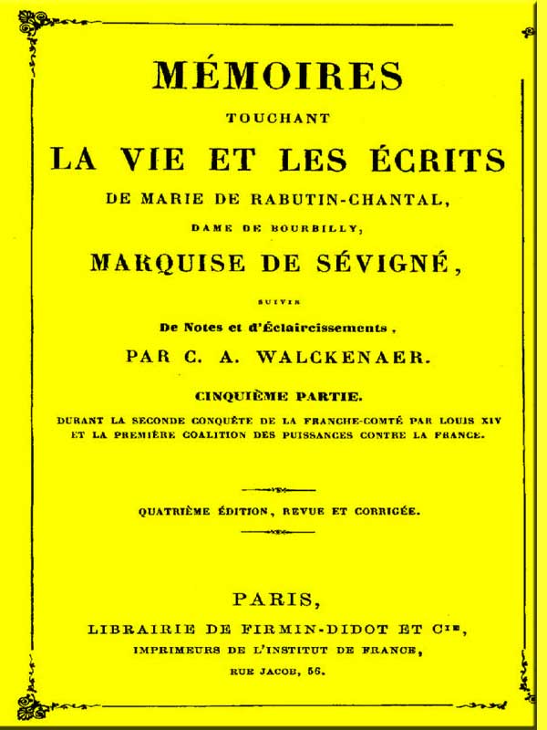 Mémoires touchant la vie et les écrits de Marie de Rabutin-Chantal, (5/6) Mémoires touchant la vie et les écrits de Marie de Rabutin-Chantal, (5/6)
