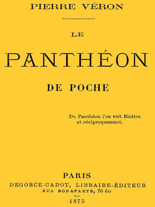 Le panthéon de poche Le panthéon de poche