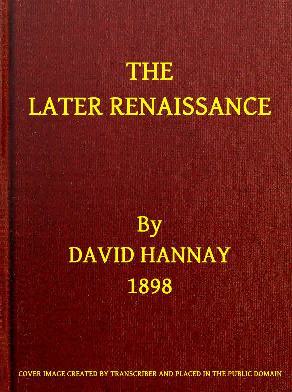 The Later Renaissance
