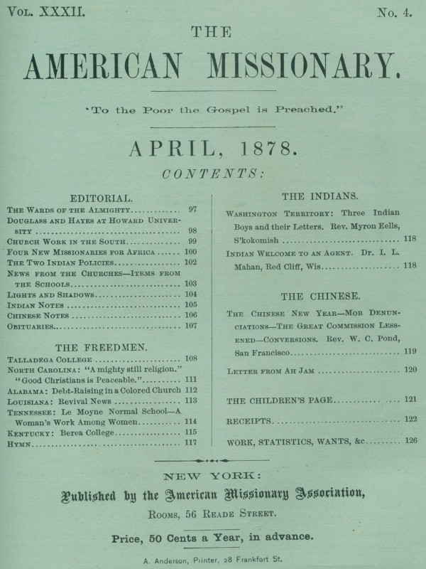 Amerikan Misyoner - Cilt 32, Sayı 04, Nisan 1878