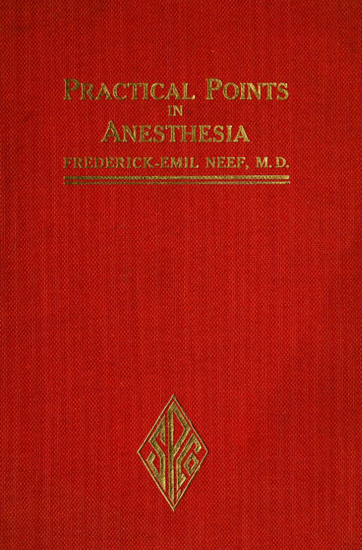 Frederick-Emil Neef - Anestezide Pratik Noktalar