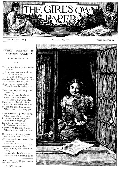 The Girl's Own Paper, Vol. XX, No. 994, January 14, 1899 The Girl's Own Paper, Vol. XX, No. 994, January 14, 1899