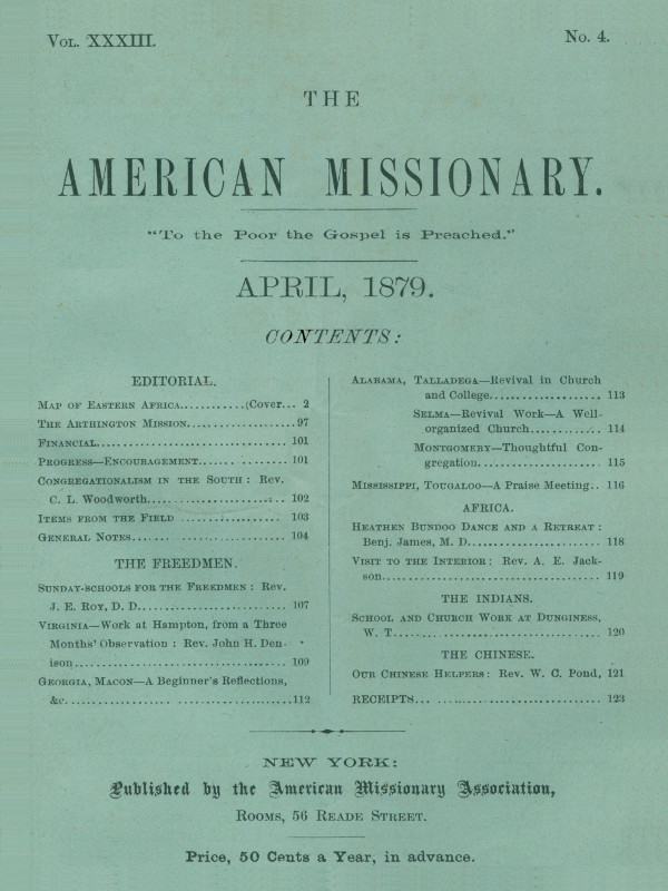 Amerikan Misyoner — Cilt 33, No. 04, Nisan 1879