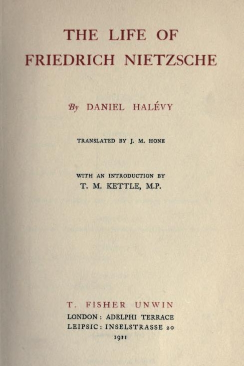 The life of Friedrich Nietzsche