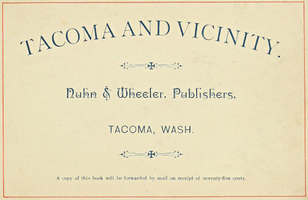 Tacoma and Vicinity Tacoma and Vicinity