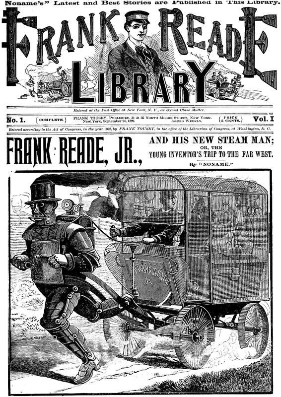 Frank Reade, Jr., and his new steam man; or, the young inventor's trip to the far west Frank Reade, Jr., and his new steam man; or, the young inventor's trip to the far west