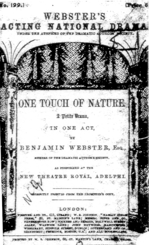 One Touch of Nature: A Petite Drama, in One Act One Touch of Nature: A Petite Drama, in One Act