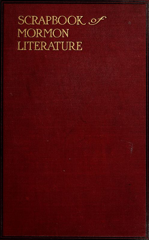 Mormon Kitabı Edebiyatı Yapışma Defteri, Cilt 2 (2 Cilt). Dini Yazılar
