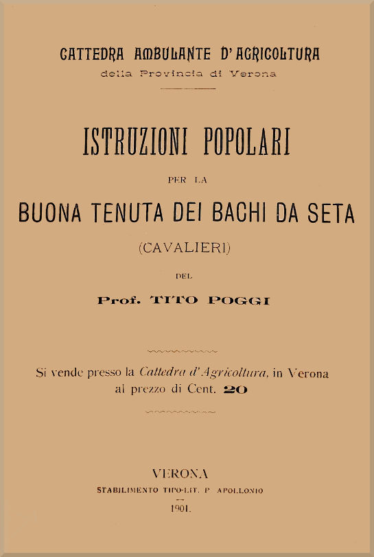 Istruzioni popolari per la buona tenuta dei bachi da seta Istruzioni popolari per la buona tenuta dei bachi da seta
