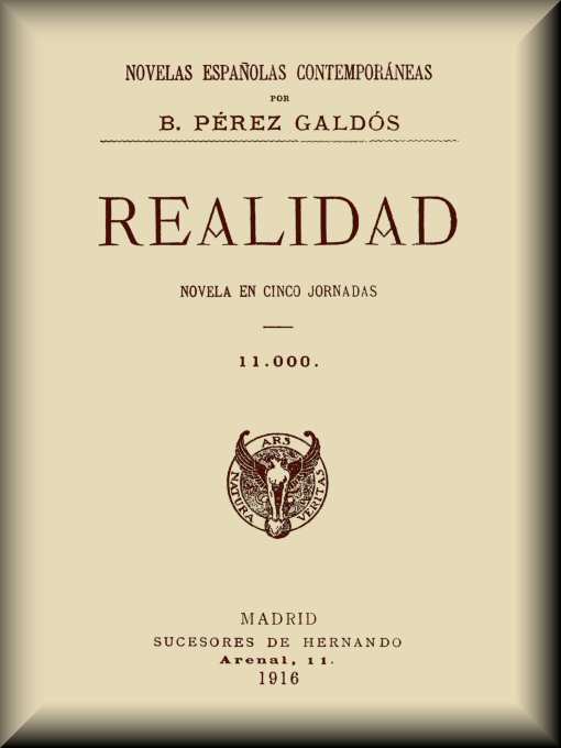 Realidad: Novela en cinco Jornadas