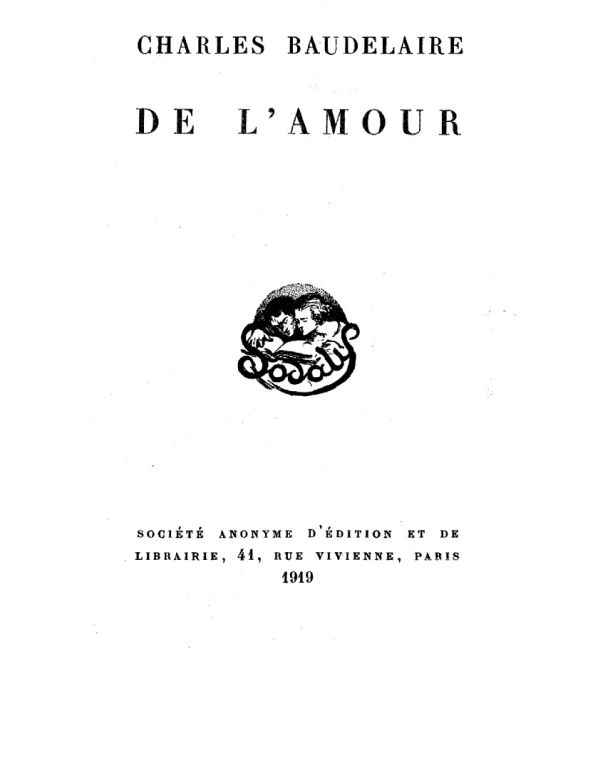 De l'amour De l'amour