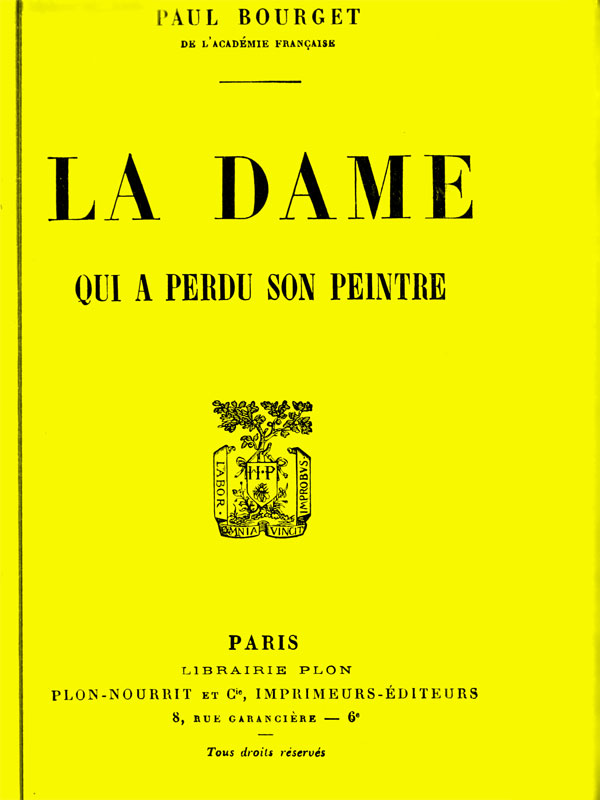 La dame qui a perdu son peintre La dame qui a perdu son peintre