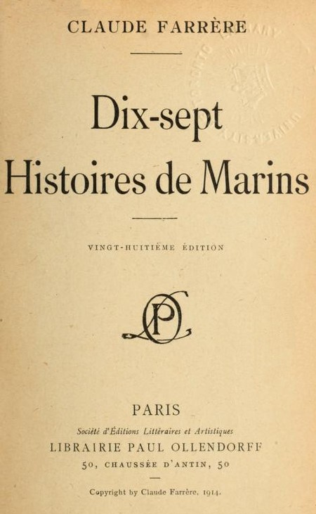 Dix-sept histoires de marins Dix-sept histoires de marins