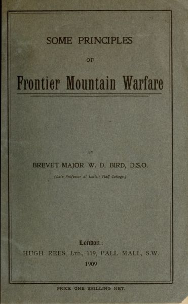 Some Principles of Frontier Mountain Warfare