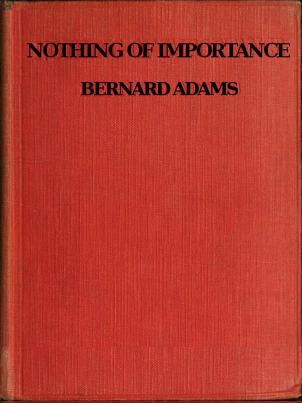 Nothing of Importance A record of eight months at the front with a Welsh battalion, October, 1915, to June, 1916 Nothing of Importance A record of eight months at the front with a Welsh battalion, October, 1915, to June, 1916