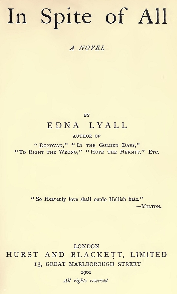 In Spite of All: A Novel