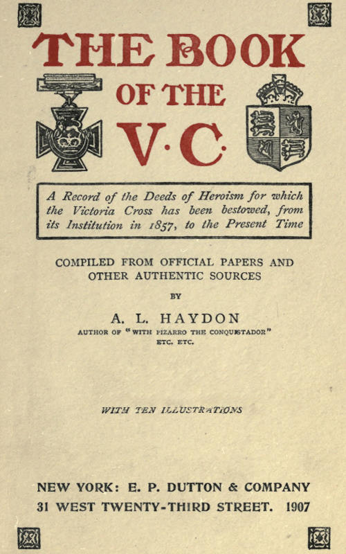 V.C. Kitabı: 1857'den bugüne kadar verilen Victoria Cross'un kahramanlık eylemlerinin kaydı