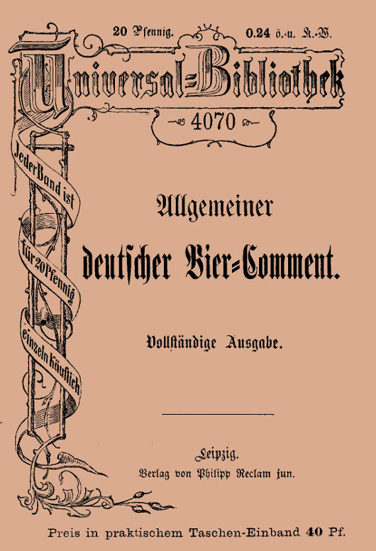 Allgemeiner deutscher Bier-Comment Allgemeiner deutscher Bier-Comment
