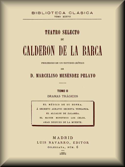 Teatro selecto, tomo 2 de 4 Teatro selecto, tomo 2 de 4