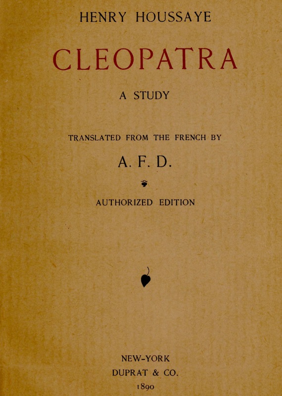 Cleopatra: A Study