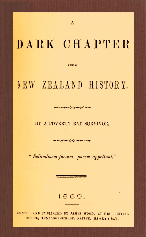 A Dark Chapter from New Zealand History A Dark Chapter from New Zealand History