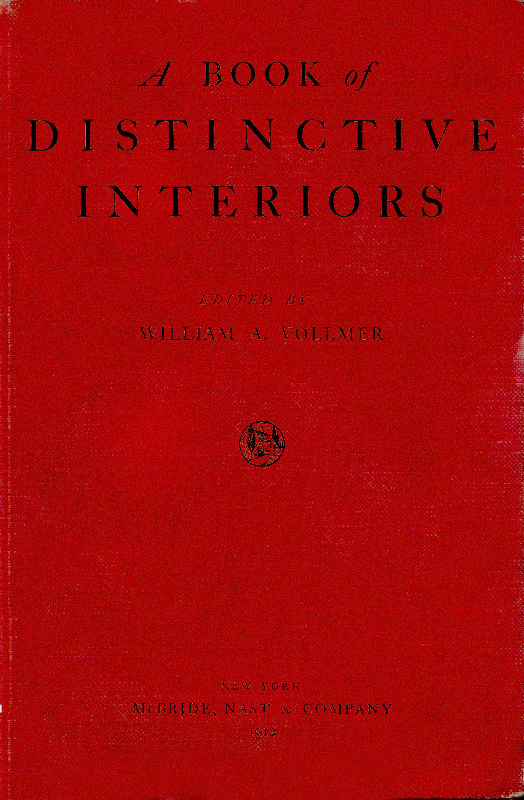 A Book of Distinctive Interiors